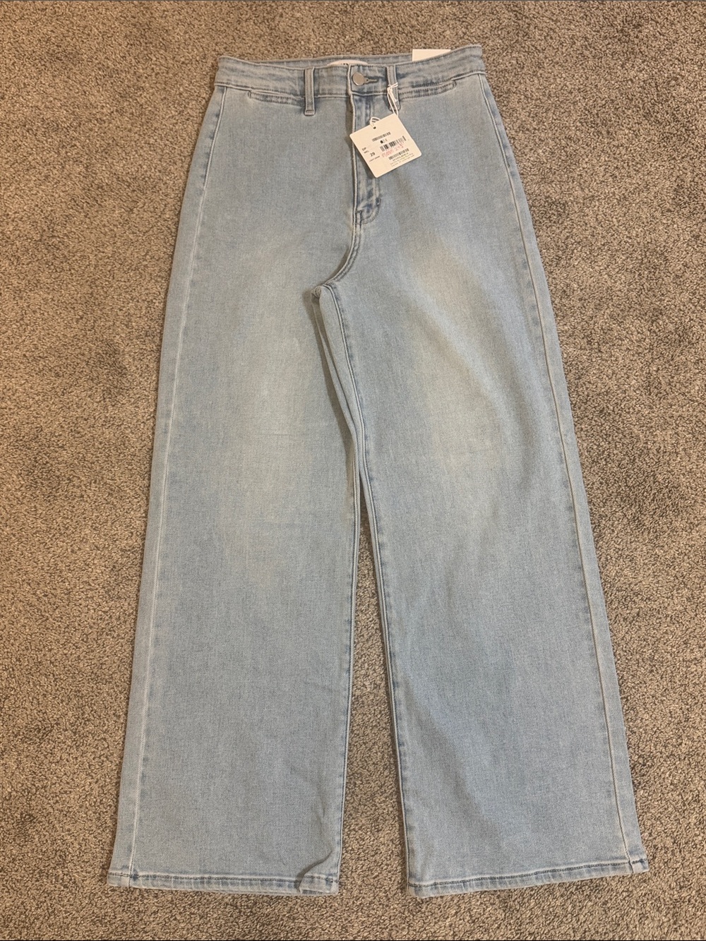 JUST BLACK Denim Light Blue High-Rise Wide Leg Women's Jeans